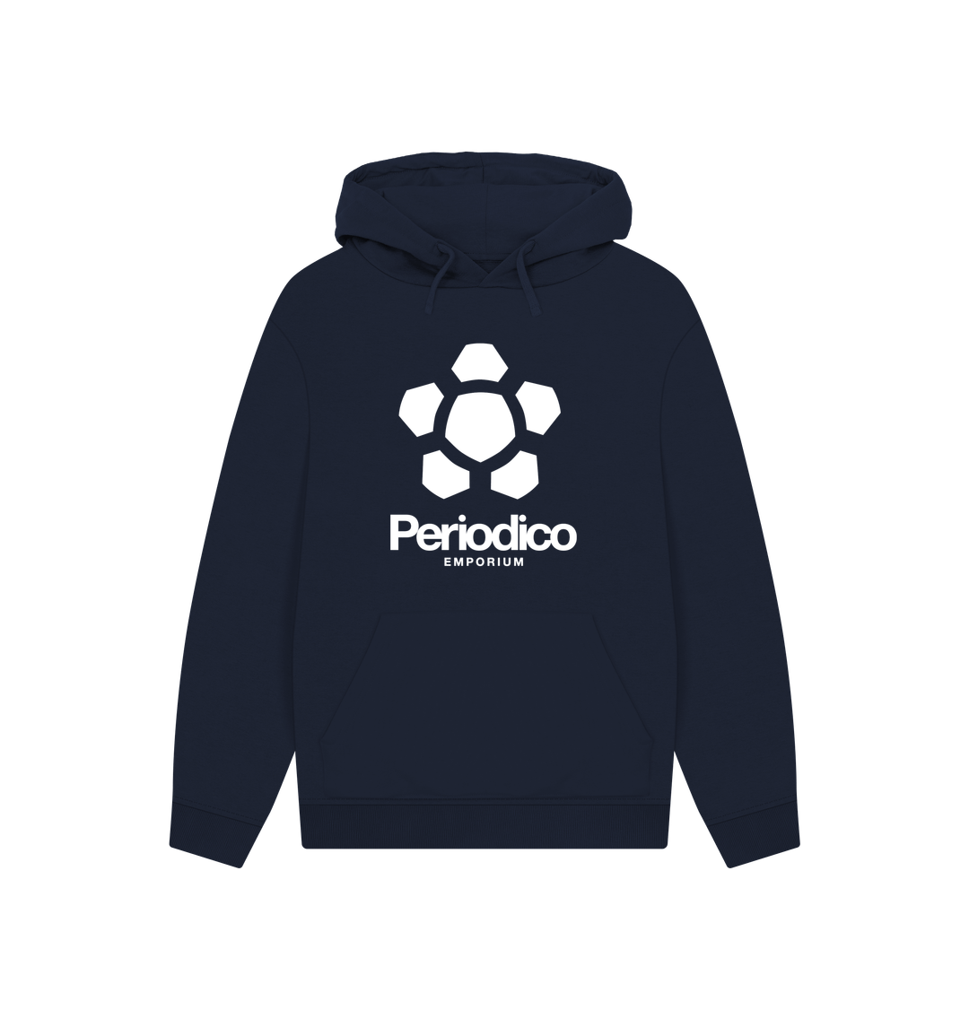 Navy Printed Hoody