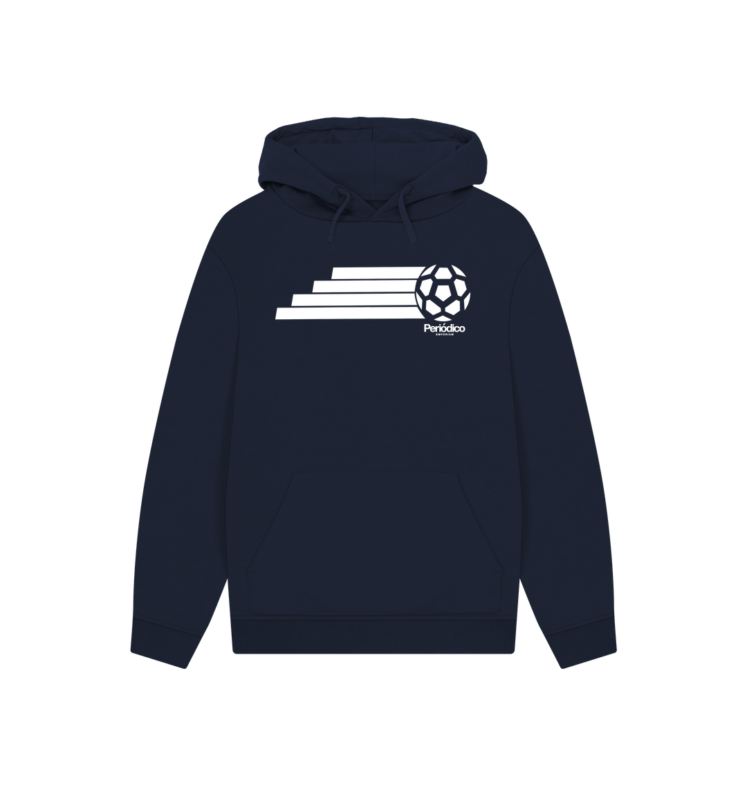 Navy Printed Hoody