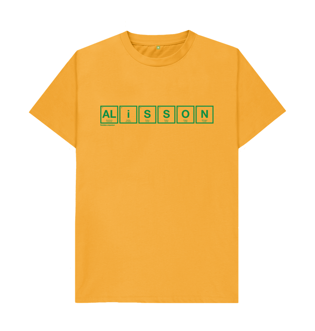 Alisson Periodico Brazil T-shirt - High-quality apparel & accessories > clothing > clothing tops > t-shirts featuring a unique football-inspired design. Perfect for fans and collectors.