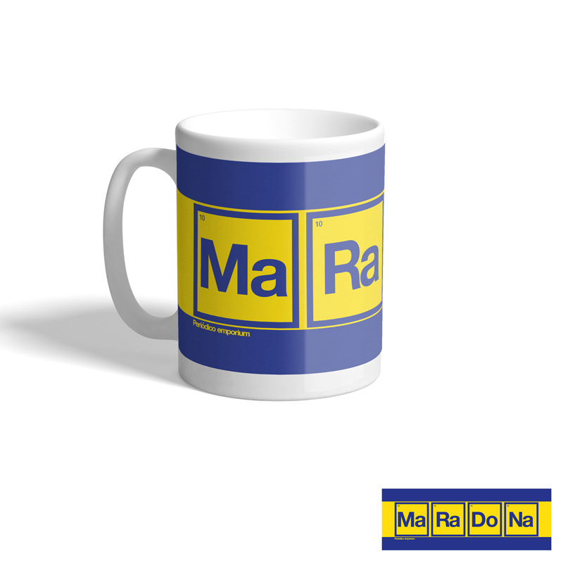 Diego Maradona Boca Juniors Retro Football Mug - High-quality mug featuring a unique football-inspired design. Perfect for fans and collectors.