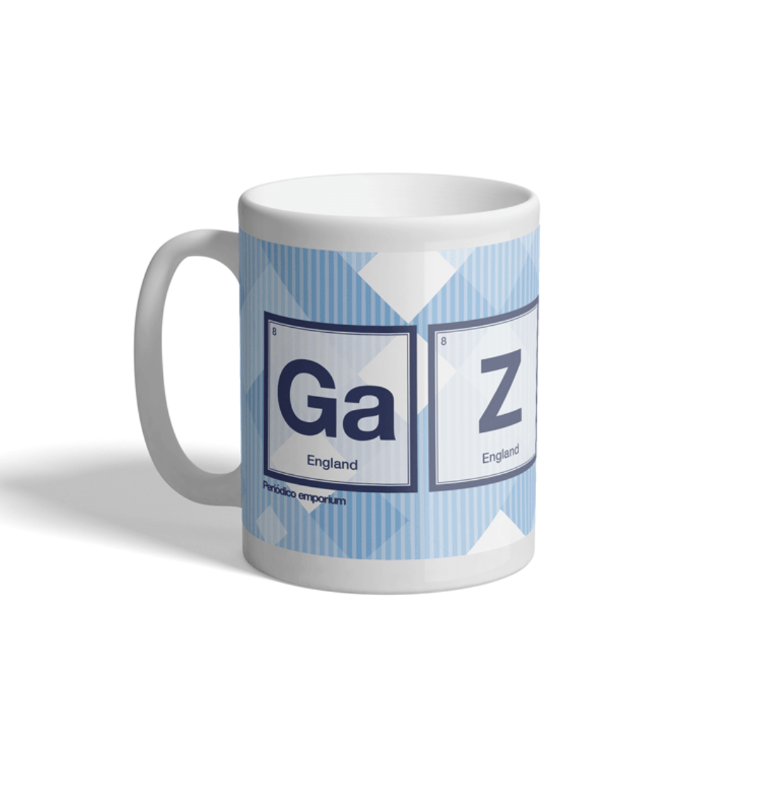 Gazza Periodico England 1990 Away Mug - High-quality mug featuring a unique football-inspired design. Perfect for fans and collectors.