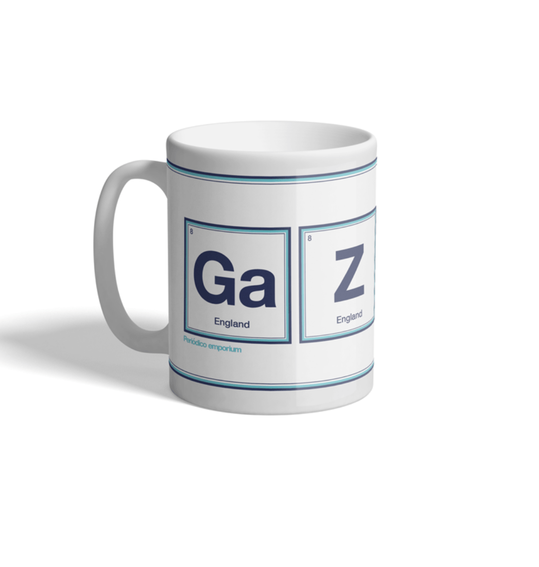Gazza Periodico England 1996 Home Mug - High-quality mug featuring a unique football-inspired design. Perfect for fans and collectors.