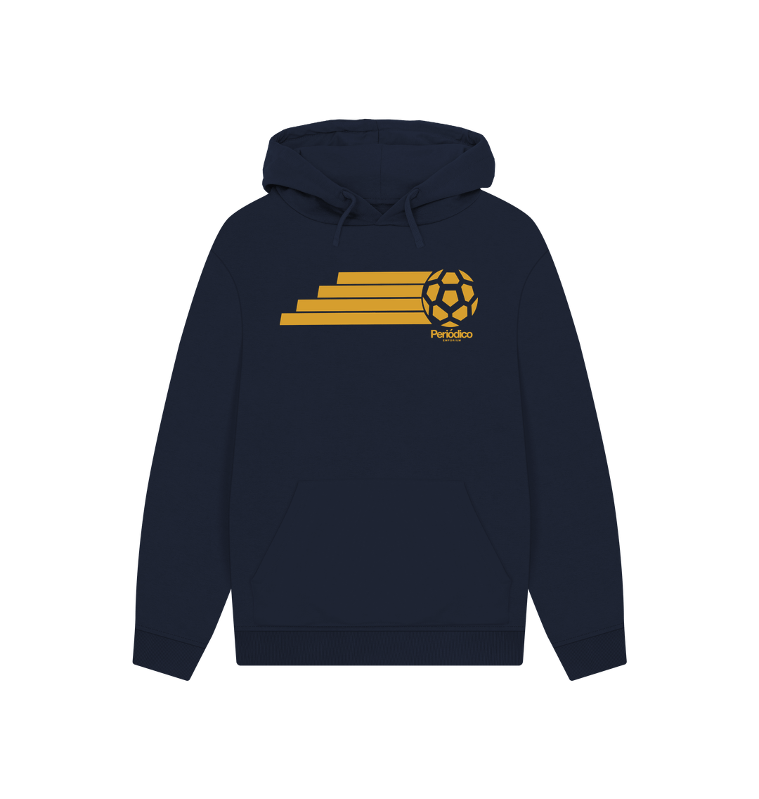 Navy Printed Hoody
