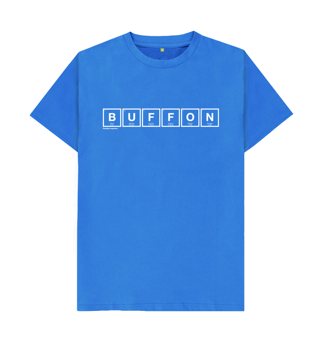 Bright Blue Buffon Periodico Italy T-shirt