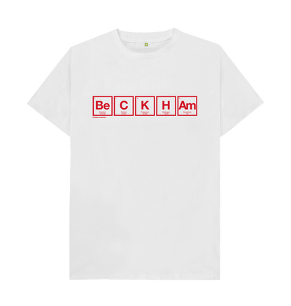 White Beckham Periodico England T-shirt