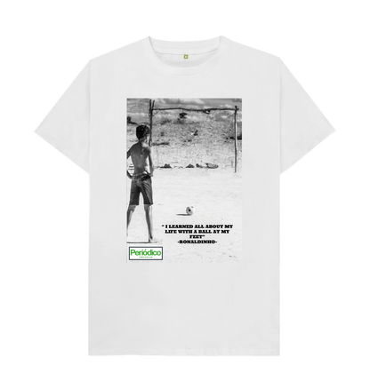 White Ronaldinho Quote T Shirt