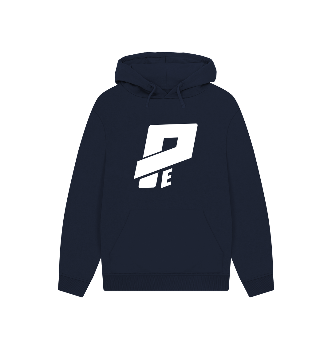 Navy Printed Hoody