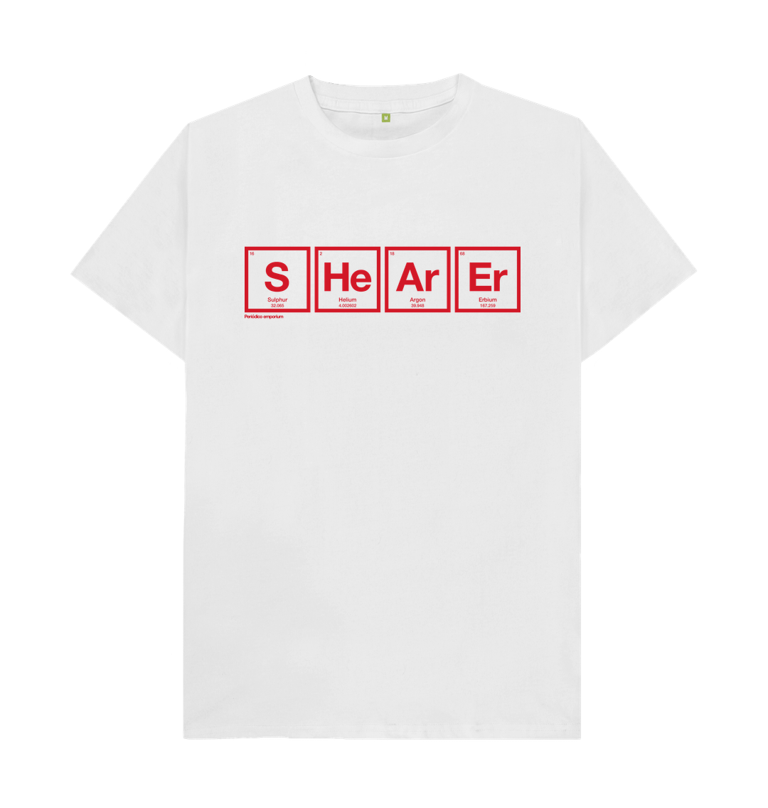 White Shearer Periodico England T-shirt