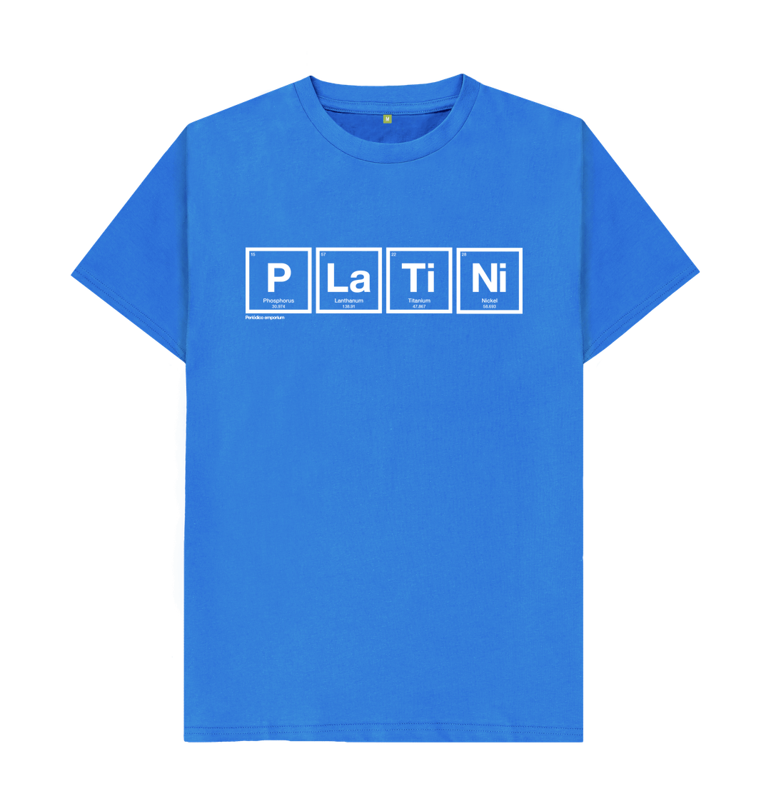 Bright Blue Platini Periodico France T-shirt