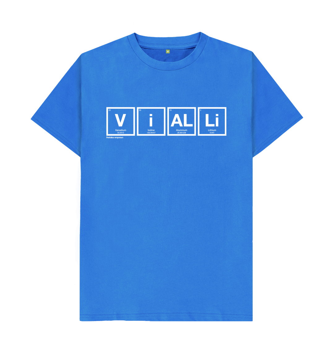 Bright Blue Vialli Periodico Italy T-shirt